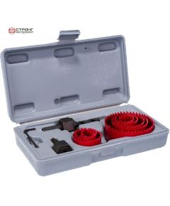 Набор кольцевых пил коронок СТК-050, Размер: 11шт 19/22/30/ 32/38/44/51/64