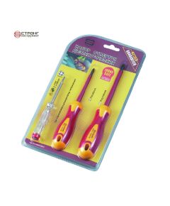 Набор диэлектрических отверток PZ1*80/PZ2*100 + пробник Strong СТП-918