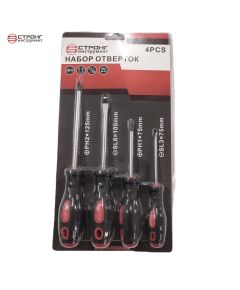 Набор отверток 2К рукоятка, 4 предмета, СТП-986, Размер: 4 предмета