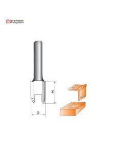 Фреза по дереву прямая пазовая под накладные петли CTФ-1002, Размер: 8/14/20  