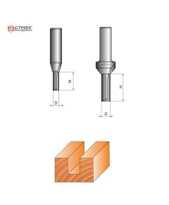 Фреза-зенкер прямая пазовая по дереву CTФ-1101, Размер: 8/6/20  