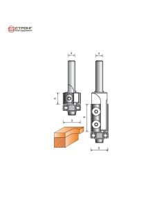 Фреза прямая кромочная по дереву, 12х19Dх50H мм, CTФ-120
