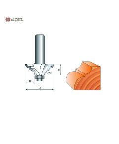 Фреза по дереву кромочная фигурная CTФ-2002, Размер: 8/38/16 R6  
