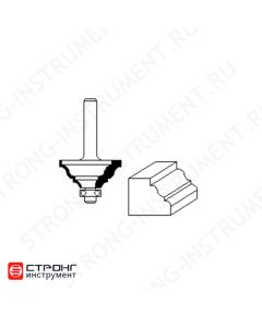 Фреза по дереву кромочная калевочная CTФ-2112, Размер: 8/50/15 R4   