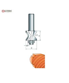 Фреза по дереву кромочная полустержневая CTФ-2015, Размер: 8/33/22 R4    