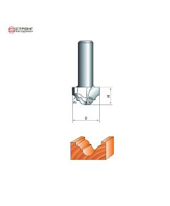 Фреза по дереву пазовая фасонная CTФ-2051, Размер: 8/22/12 R4  