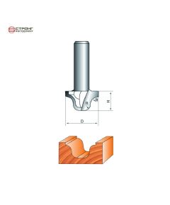 Фреза по дереву пазовая фасонная CTФ-2054, Размер: 8/20/12 R4  