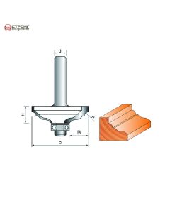 Фреза по дереву кромочная калевочная CTФ-2111, Размер: 8/50/16 R4  