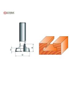 Фреза по дереву прямая пазовая, 12х30Dх17.5H мм, CTФ-2511