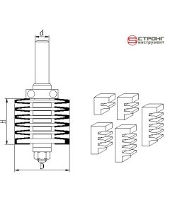 Фреза микрошипового соединения СТФ-2550