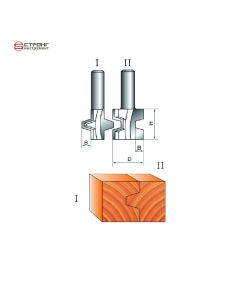 Фреза по дереву рамочная, 8х28Dх25H мм, CTФ-3511
