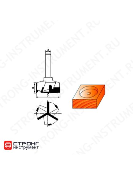Фреза Форстнера пазовая по дереву 8x35x18 мм, Z3 Strong СТФ-10110335