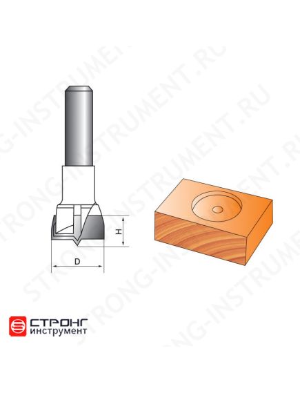 Фреза Форстнера по дереву СТФ-1011, Размер: 8х20х18