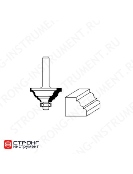 Фреза по дереву кромочная калевочная CTФ-2112, Размер: 8/50/15 R4   