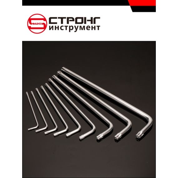 Набор шестигранных ключей TORX из 9 предметов СТП-923, Размер: THX (средний) Т15-Т55, изображение 6