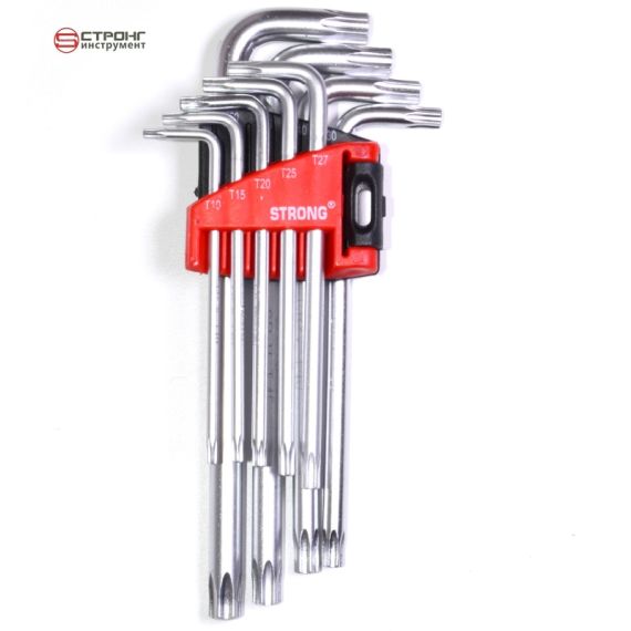 Набор шестигранных ключей TORX из 9 предметов СТП-923, Размер: THX (средний) Т15-Т55 Набор шестигранных ключей TORX из 9 предметов СТП-923, Размер: THX (средний) Т15-Т55